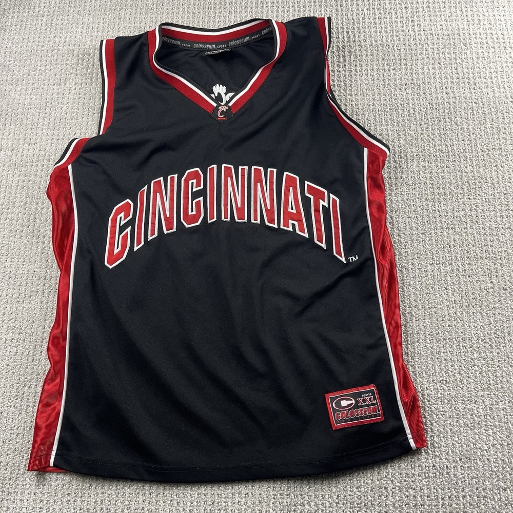 Cincinnati Bearcats Basketball Jersey #30 Colosseum Red Black UC Men’s Size XL